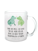 Mr. & Mrs. Panda Becher Frosch Liebe mit Spruch in Transparent