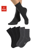 H.I.S Basicsocken in 3x schwarz, 2x anthrazit meliert