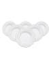 Villeroy & Boch 6er Set Brotteller Gray Pearl ø 18 cm in weiß