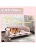 Pawhut Hundesofa Rosa 98,5B x 60,5T x 35,5H cm