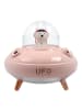 COFI 1453 Aromatherapie-Luftbefeuchter/Diffusor UFO in rosa 400ml in Schwarz