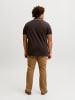 JACK & JONES PLUS Poloshirt in Chocolate Torte