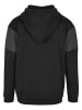 Urban Classics Urban Classics Herren Oversized Patch Zip Hoody in black/charcoal