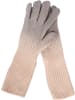 styleBREAKER Strickhandschuhe mit Farbverlauf in Grau-Beige