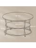 VASAGLE Couchtisch Dacey-old in Grau-Schwarz - (B)80 x (H)46.5 x (T)80 cm