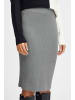 b. young BYMMORLA PENCIL SKIRT - KNIT Slim fit in Mid Grey Melange