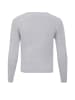 eucaly Damen Strickpullover in Grau Melange