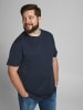 Jack & Jones Basic Plus SizeT-Shirt Kurzarm Übergrößen Shirt JJENOA in Navy