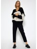 SASSYCLASSY Oversize Strick-Cardigan in Offhwite, Schwarz