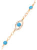 NAEMI Women Bracelet in Rose Gold Turquoise