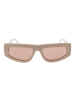 CALVIN KLEIN JEANS Unisex Sonnenbrille Rechtwinklig Beige