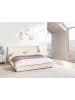 Beliani Bettgestell LAVAUR in Beige - (W) 185 x (H) 100 x (L) 220 cm
