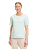 BETTY & CO Basic Shirt mit Ringel in Cream/Mint