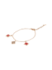 NAEMI Women Bracelet in Rose Gold Red