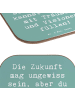Mr. & Mrs. Panda Untersetzer Spruch Zukunftsplanung Ungewissheit... in Meeresbrise