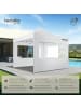 tectake Aluminium Pavillon Olivia inklusive Spannseilen, Heringen und Tragetasche, weiß