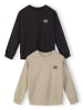 Minoti 2-er Pack Rundhalspullover NOSFLEECE403 in schwarz
