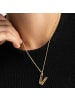 Luxenter necklace with multicoloured zirconia, 18-K gold finish - Alphabet