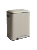 relaxdays Mülleimer in Beige - 2x 20 Liter