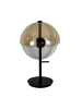 The Lumine Tischlampe 8112 in Schwarz / Weiß / Braun – (B)30 x (H)48 x (T)30 cm