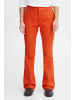 PULZ Jeans Schlaghose in rot