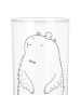 Mr. & Mrs. Panda Gravur Glas Murmeltier ohne Spruch in Transparent