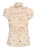 SAINT TROPEZ Top LiljaSZ Gerade Passform in Creme Circular Dot