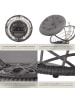 tectake Rattansessel Gargano 92 x 80 x 80,5 cm, grau