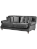 Beliani 2-Sitzer Sofa EIKE in Grau/Braun - (W) 186 x (H) 82 x (L) 102 cm