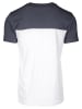 Urban Classics T-Shirt in white/navy/fire red
