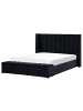 Beliani Doppelbett NOYERS in Schwarz - (W) 210 x (H) 132 x (L) 247 cm
