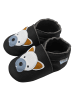 Basrakids Baby Krabbelschuhe aus Leder, weiche Lauflernschuhe mit rutschfester Sohle 