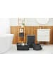 Rotho Wäschebox 40L COUNTRY, ergonomische Wäschebehälter mit Griffe in Anthrazit