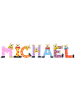 Playshoes Deko-Buchstaben "MICHAEL" in bunt