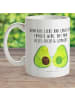 Mr. & Mrs. Panda Kindertasse Avocado Pärchen mit Spruch in Weiß