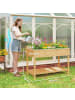 Outsunny Hochbeet in Naturholz 110L x 46B x 76H cm