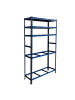 relaxdays Reifenregal in Blau - (B)120 x (H)210 x (T)40 cm