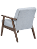 Beliani Sessel ASNES in Grau/Braun - (W) 62 x (H) 79 x (L) 78 cm