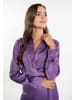 faina Wickelbluse Aus Satin in Lila