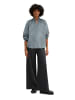Marc O'Polo Samtbluse relaxed in Foggy Blue