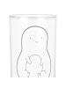Mr. & Mrs. Panda Tumbler Avocado Kern mit Spruch in Transparent
