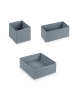 relaxdays 8-tlg. Schubladen Organizer Set in Grau