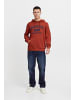 BLEND Hoodie Print Kapuzenpullover SWEATSHIRT in Rot