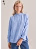 Seidensticker Stehkragenbluse Oversized fit in Mittelblau