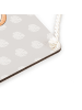 Mr. & Mrs. Panda Schild Faultier Kaffee mit Spruch in Grau Pastell