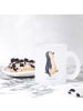 Mr. & Mrs. Panda Haferl Pinguin mHerzieren ohne Spruch in Transparent
