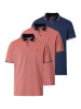 Redmond Poloshirt Basic in Hellrot / blau