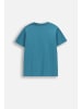 Coccodrillo Baumwoll-T-Shirt mit kurzen Ärmeln in türkis