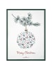 Greengate Geschirrtuch JOELLE Weiß mit Weihnachtskugel MERRY CHRISTMAS