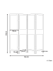 Beliani Paravent BRENNERBAD in Heller Holzfarbton/Braun - (W) 164 x (H) 170 x (L) 2 cm